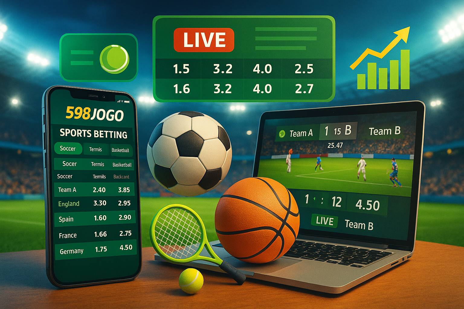 Aposte em apostas esportivas no cassino online 598JOGO